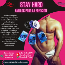 ANILLOS PARA EL PENE - STAY HARD - SEXSHOP PLAZA NORTE.